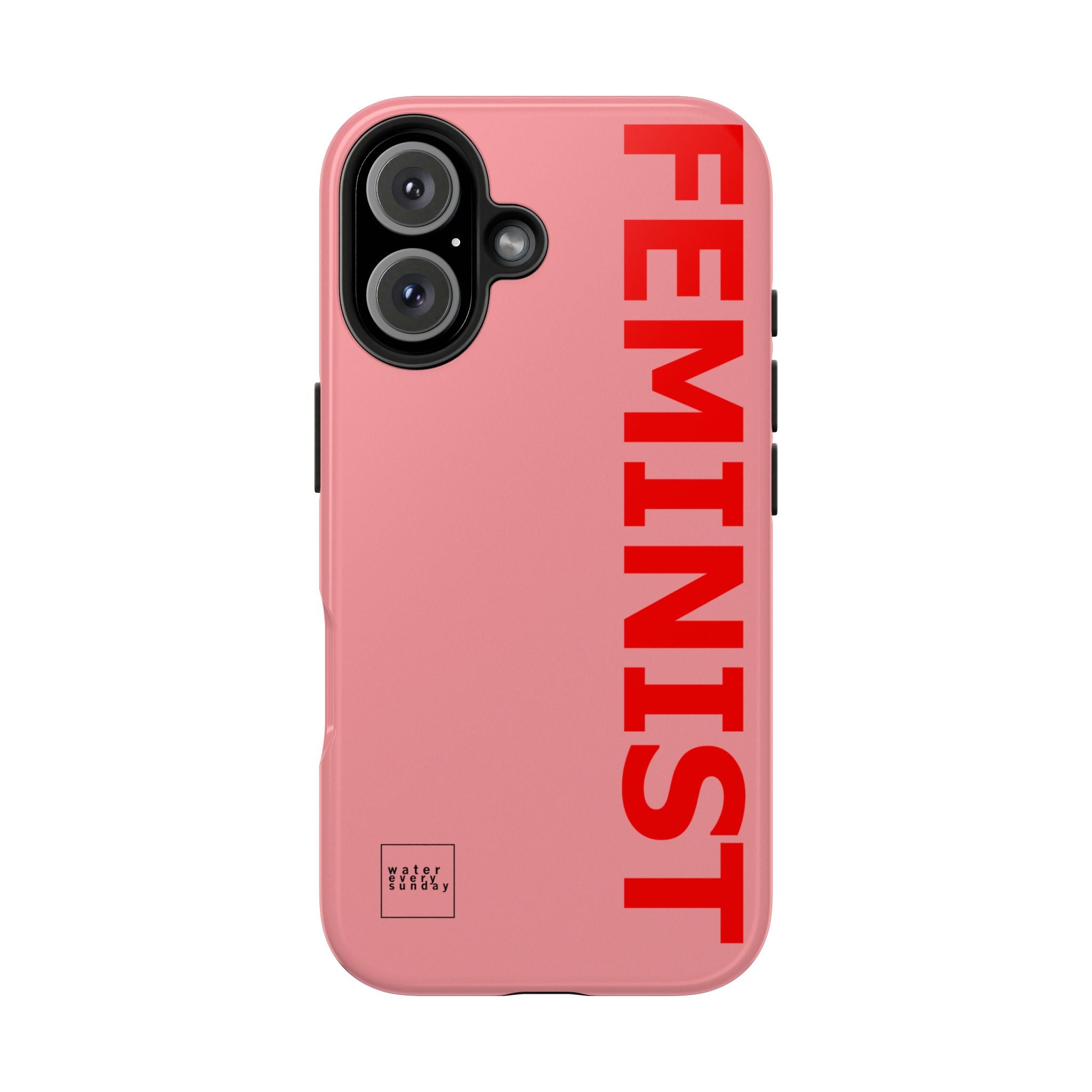 FEMINIST SPOKE iPhone Cases - Pink