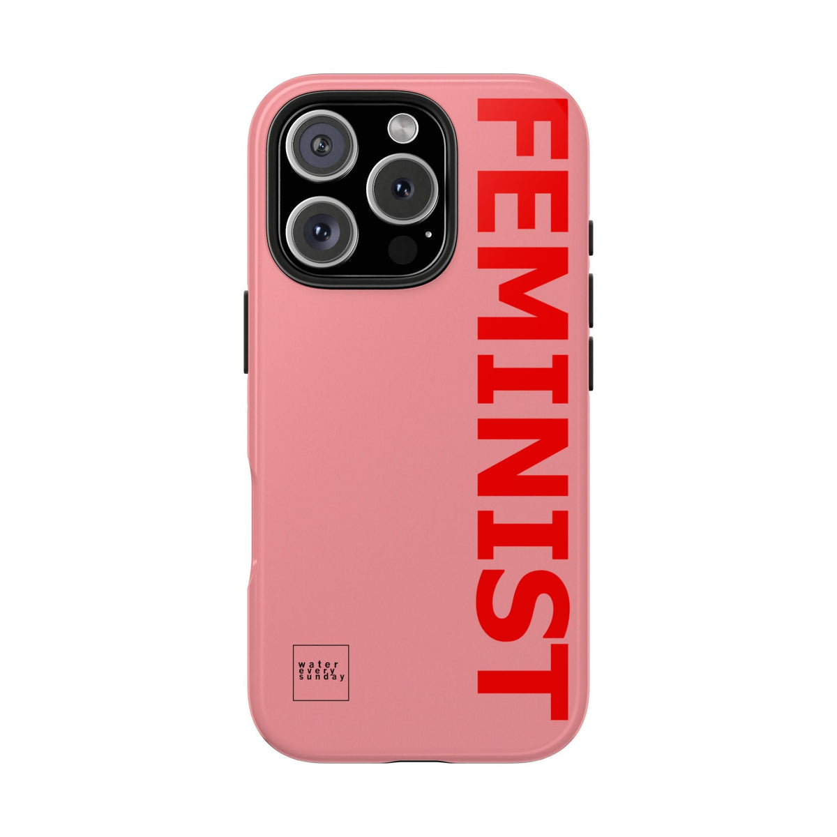 FEMINIST SPOKE iPhone Cases - Pink