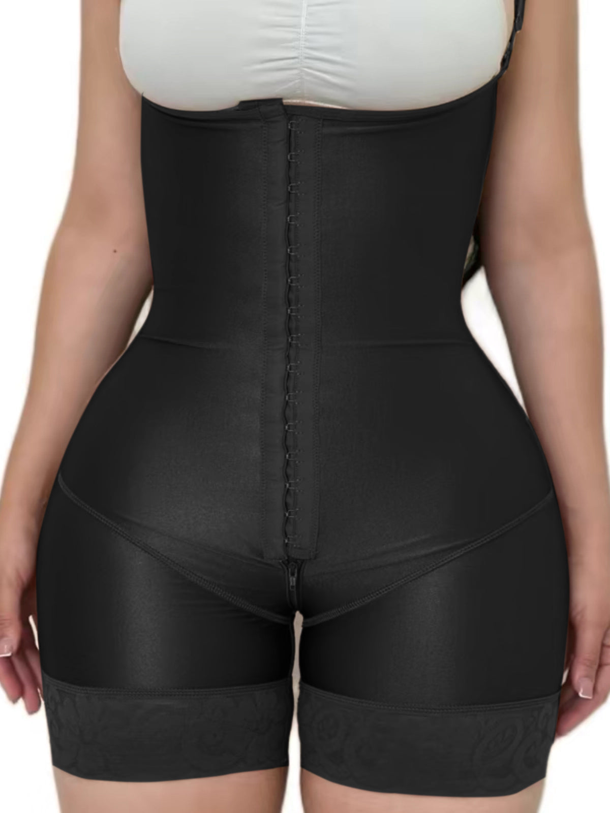 Open Chest Sleeveless Adjustable Shoulder Strap Shapewear With Abdominal Control