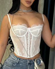 Lace Cutout Camisole Top