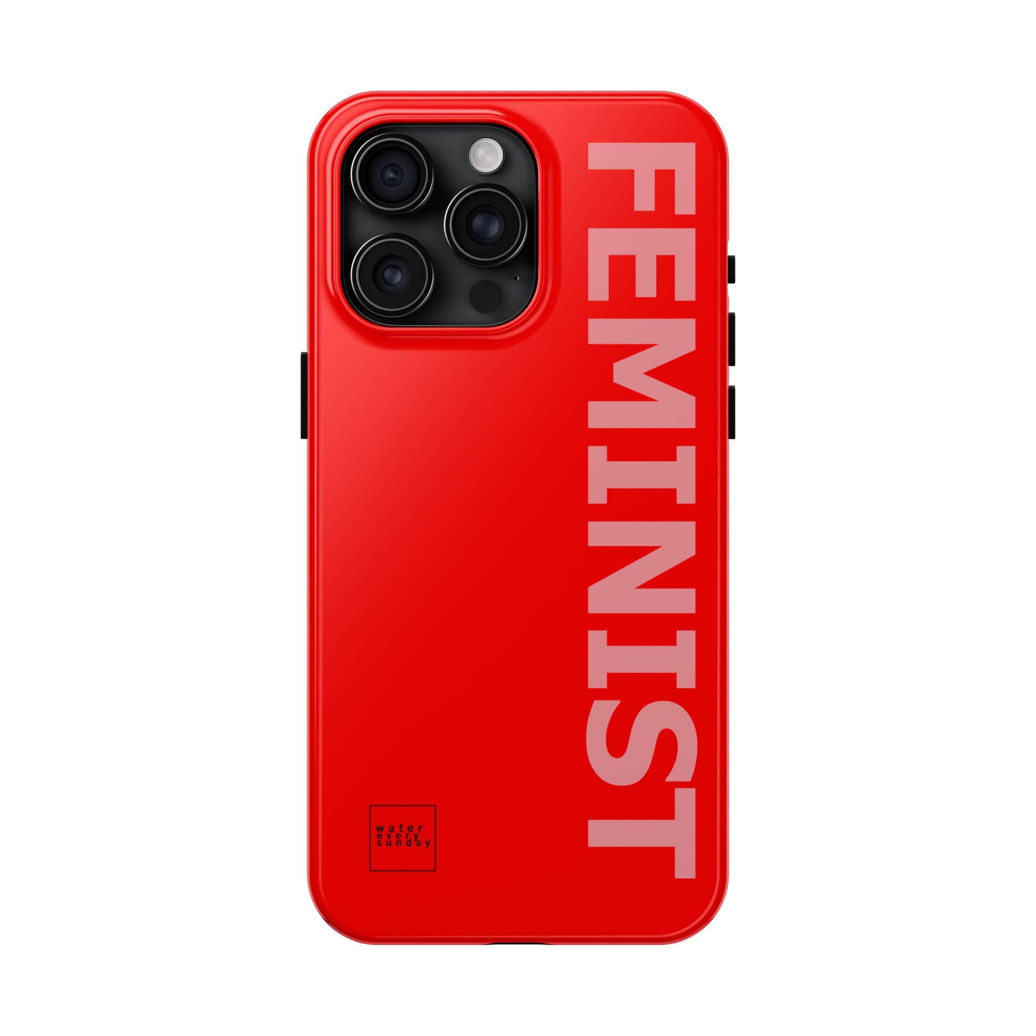 FEMINIST SPOKE iPhone Cases - Red