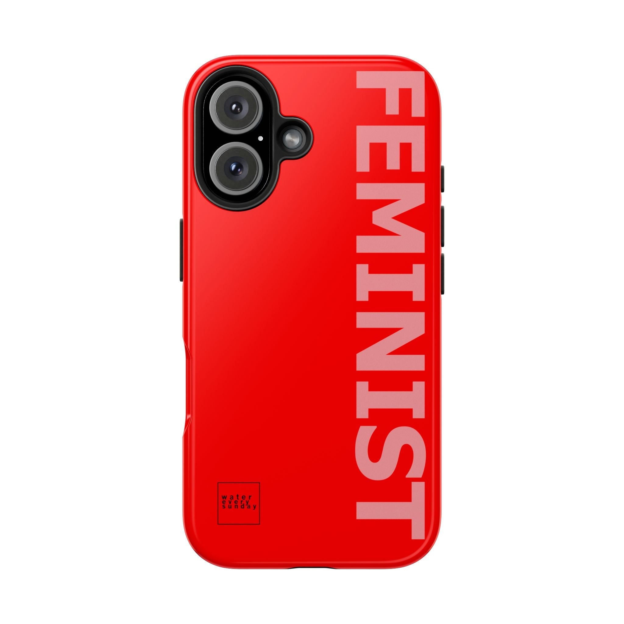 FEMINIST SPOKE iPhone Cases - Red