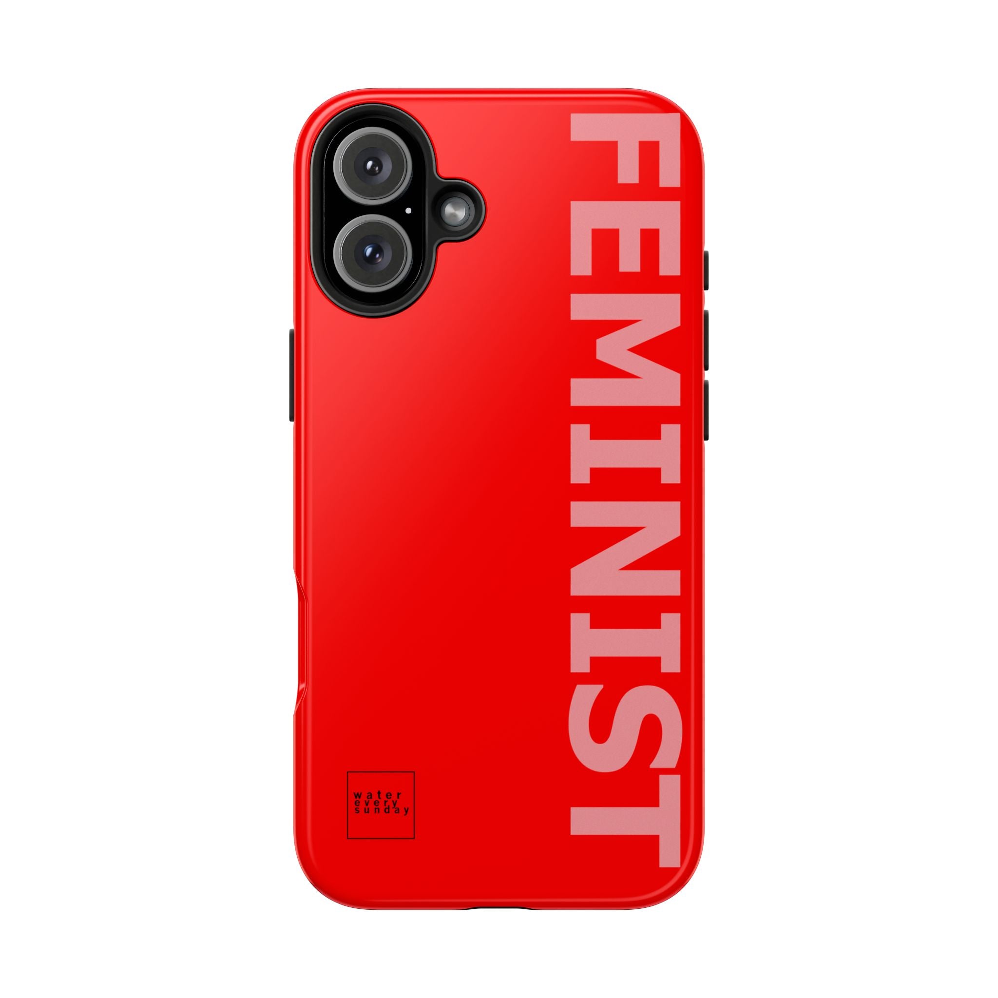 FEMINIST SPOKE iPhone Cases - Red