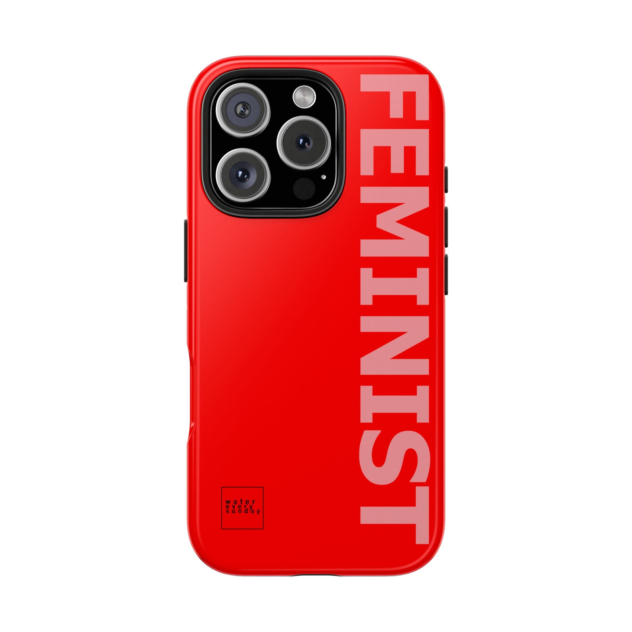 FEMINIST SPOKE iPhone Cases - Red