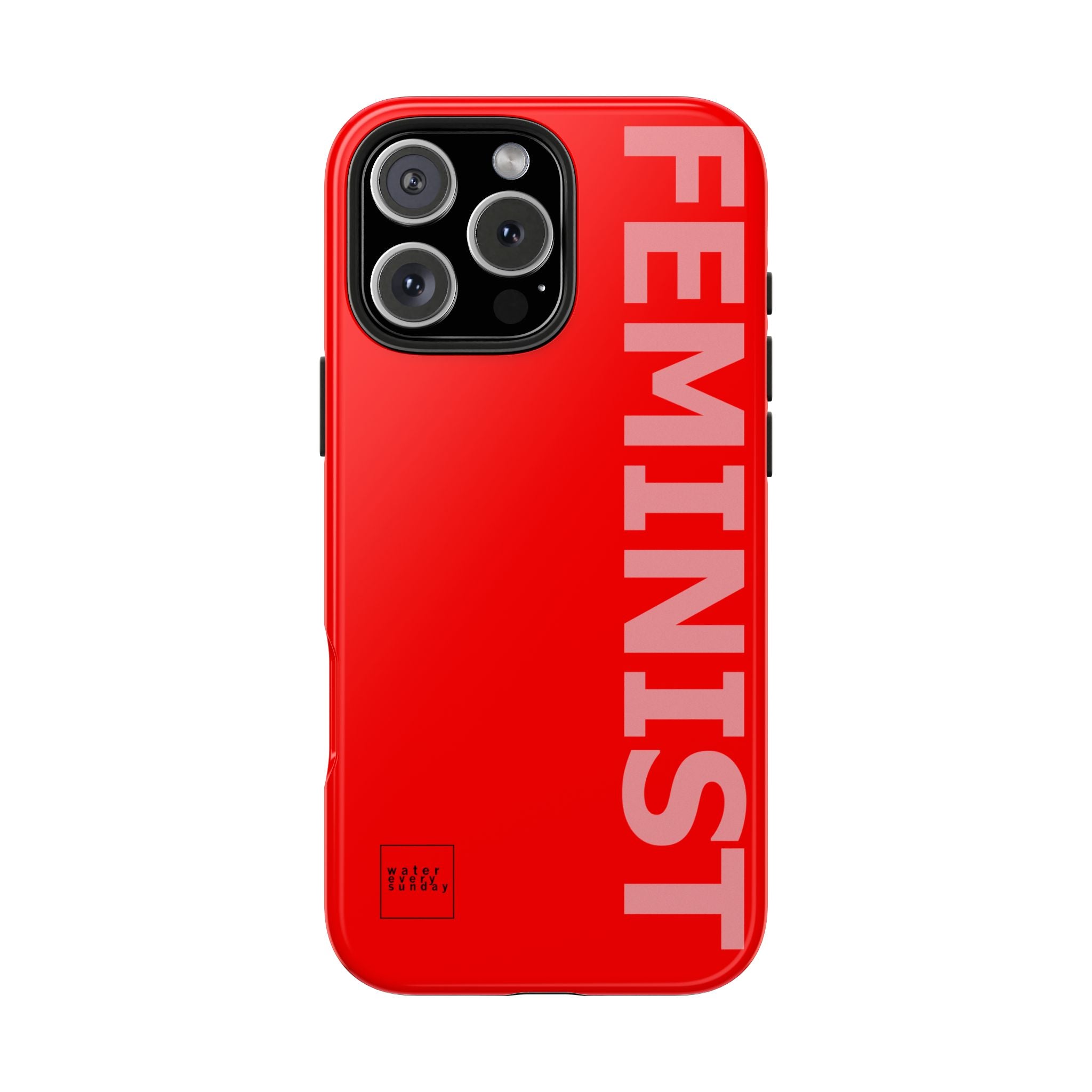 FEMINIST SPOKE iPhone Cases - Red
