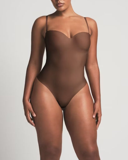 Underwire Thong Bodysuit With Bra