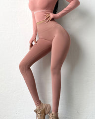 Female High Waist Elastic Quick Dry Tight Yoga Leggings