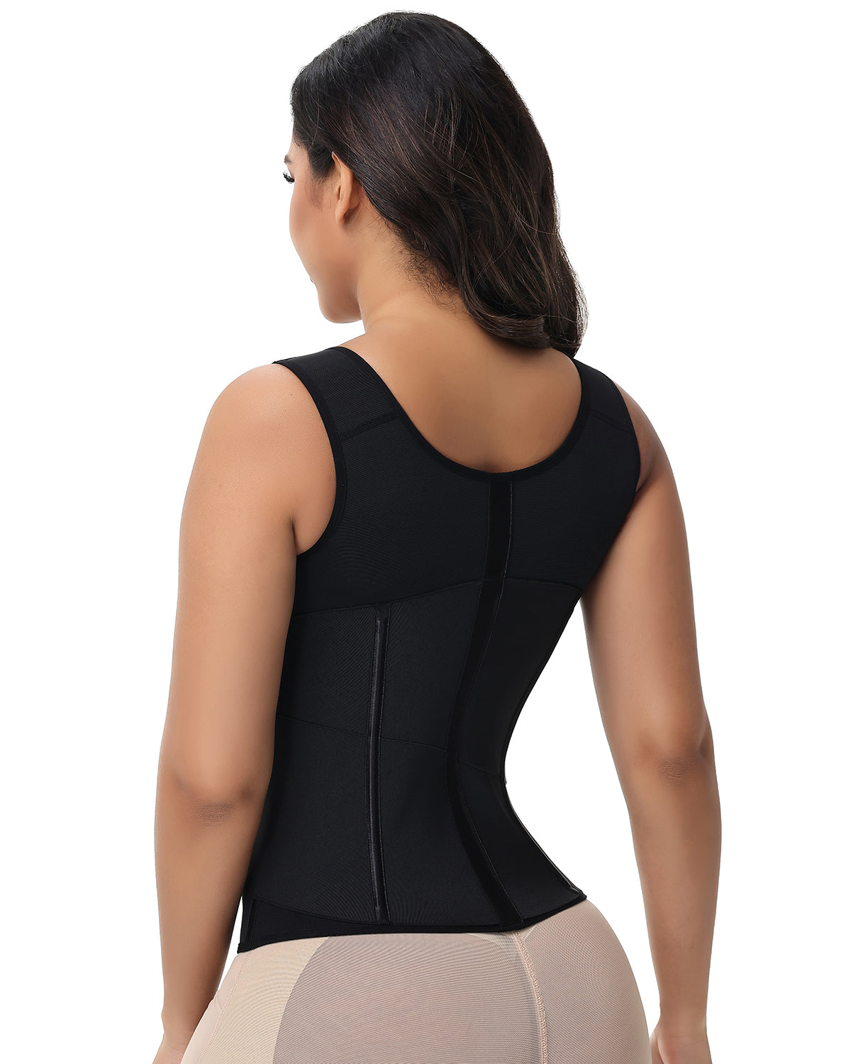 Zipper & Button Double Pressure Waist Trainer
