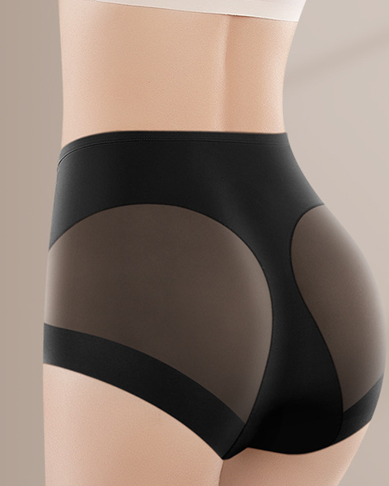 Mesh-Paneled Butt-Lifting Panties