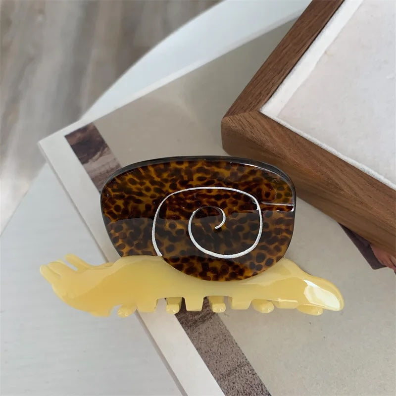 Fun Acetate Sun Moon Star Snail Hair Clip Claw
