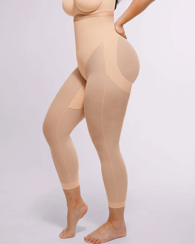 Plus-Size High-Waisted Shaping And Hip-Lifting Capri Pants
