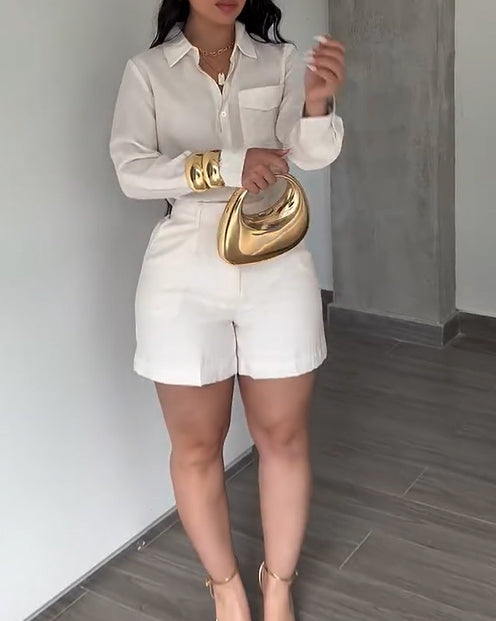 2 Piece Sets For Fashion Casual Shirts And Shorts
