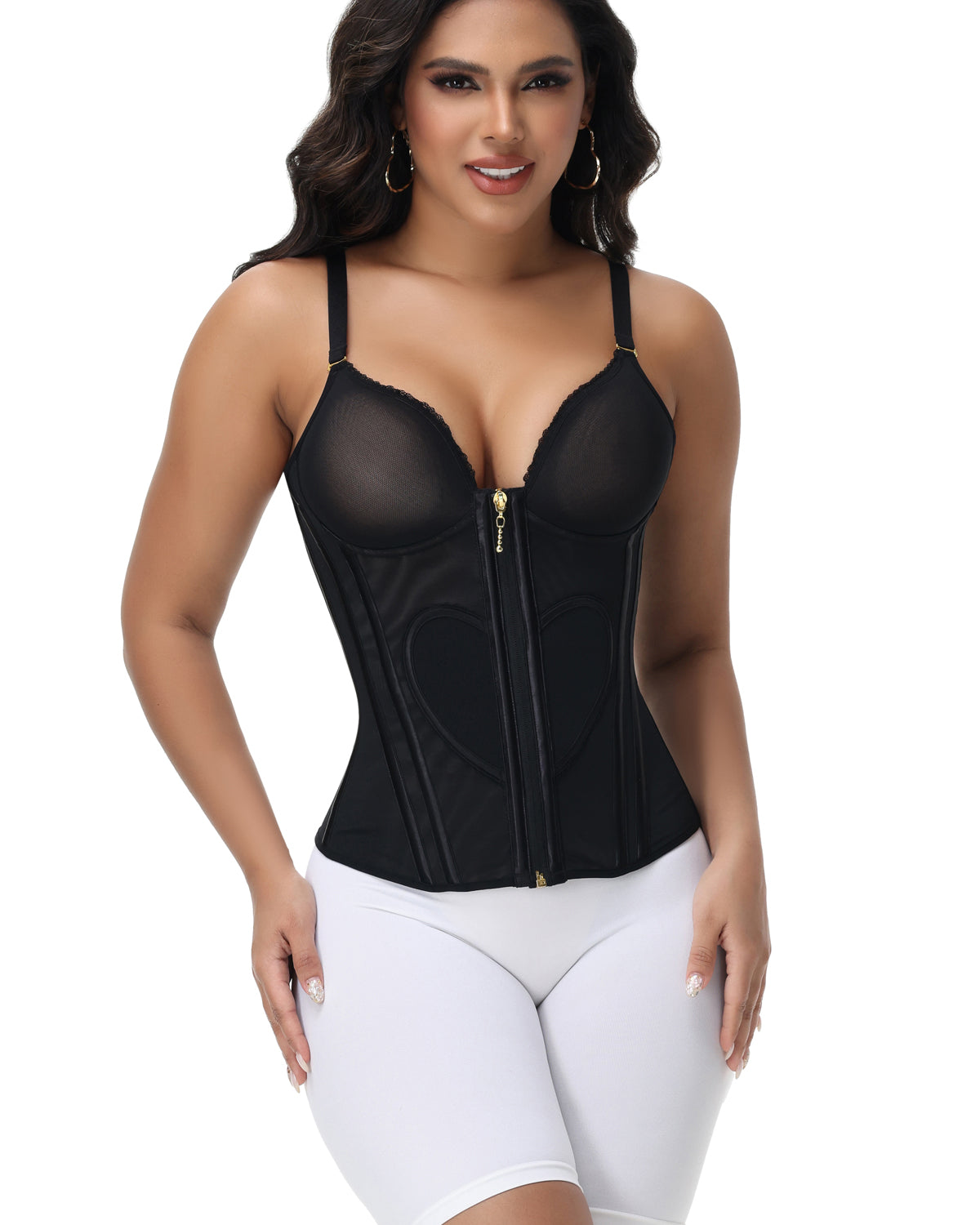 Waist Trainer for Tummy Control Vest Black Corset Shapewear Bustier Tank Tops Going Out Body Shaper with Straps