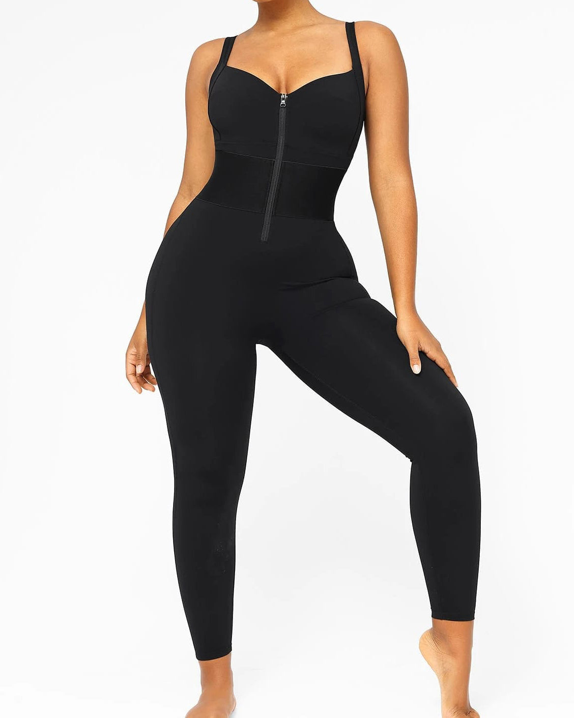 Adjustable Straps Tummy Control Shaping Jumpsuit