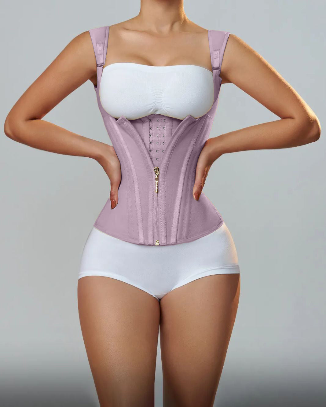 Waist Trainer for Vest Body Shaper Cincher Trimmer Tank Top Sport Girdle with Steel Bones