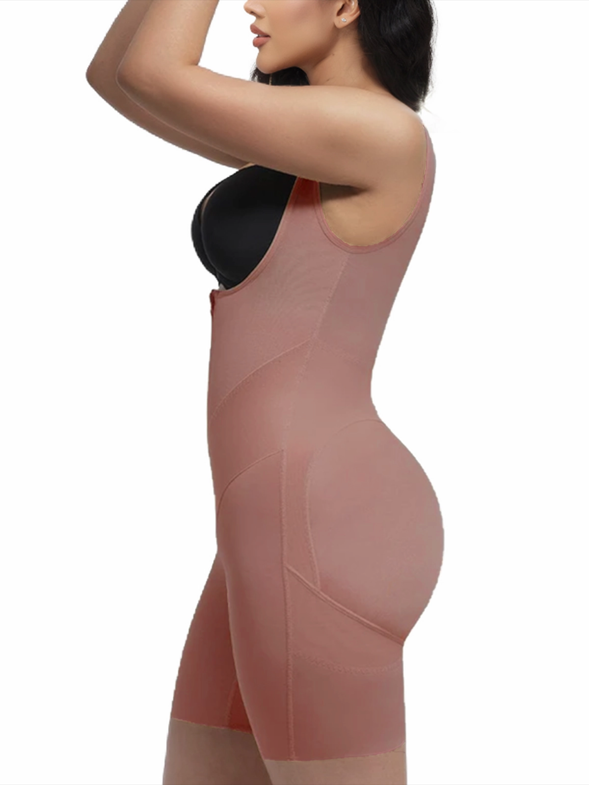 U Shaped Front Tummy Control Postpartum Shaper High Back Coverage Butt Lifting Bodysuit