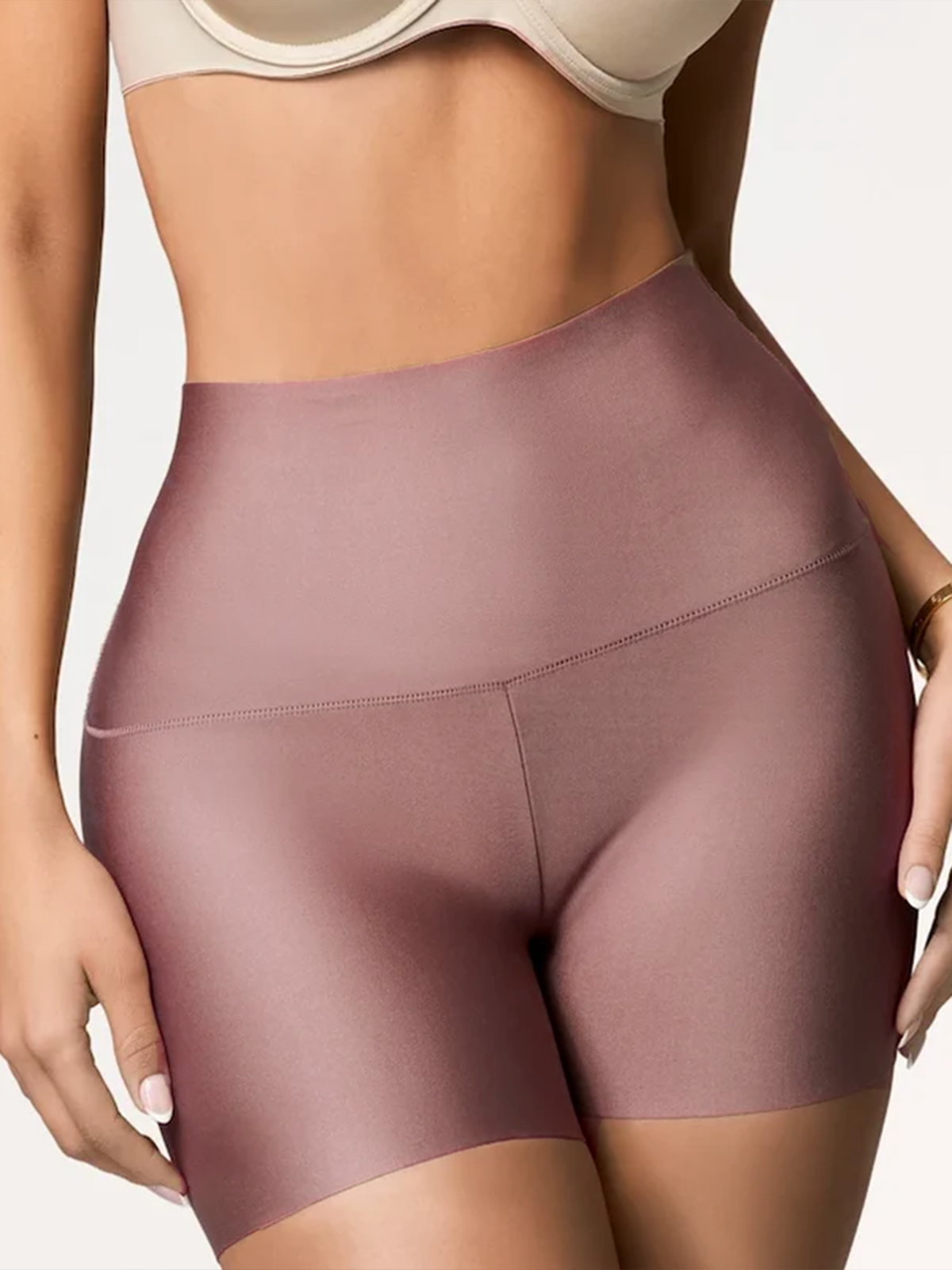 Seamless High Waisted Shorts With Butt Lift