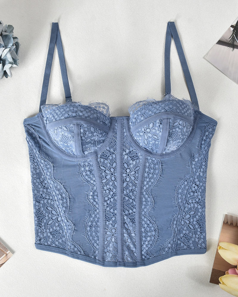 Lace Cutout Camisole Top
