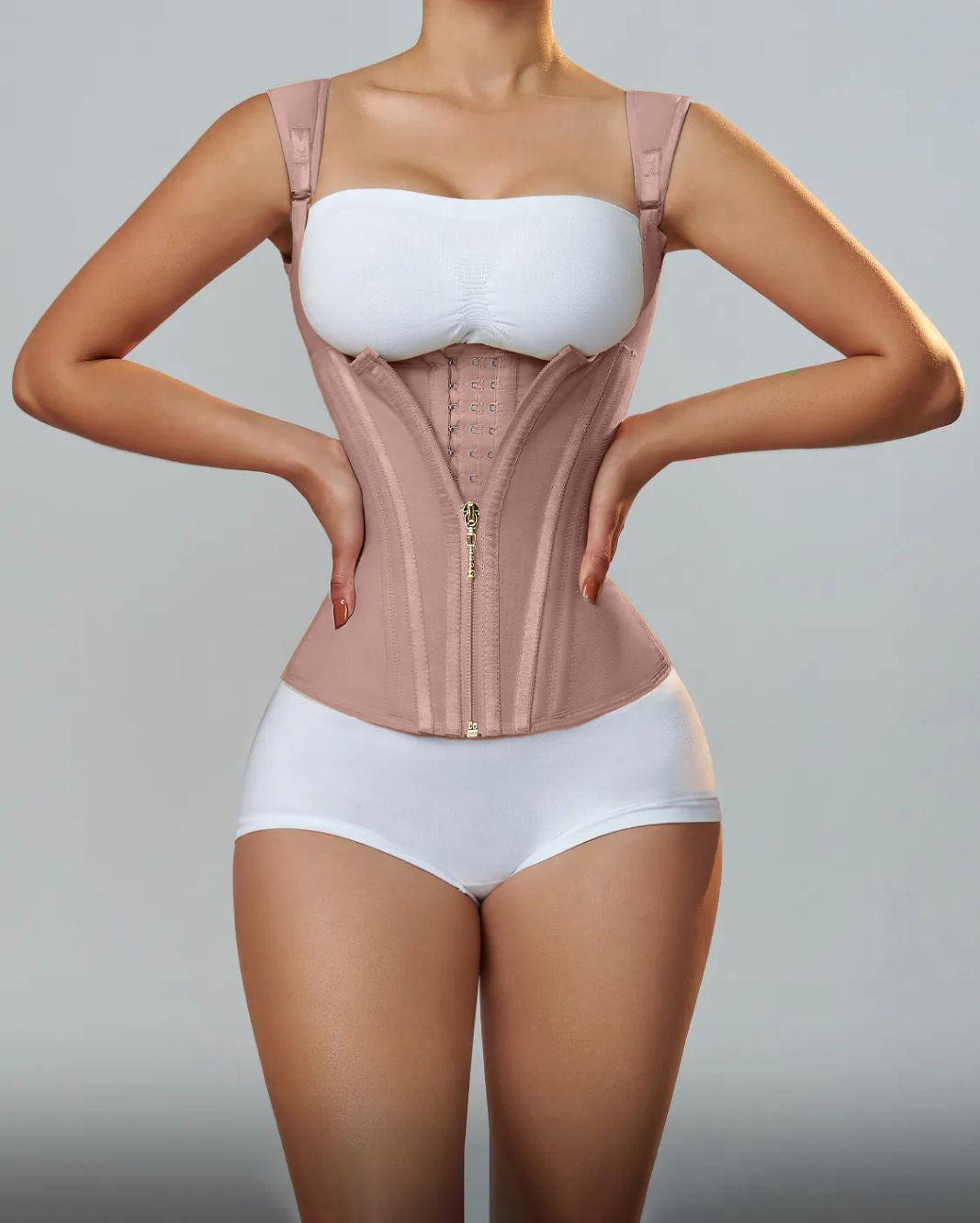 Waist Trainer for Vest Body Shaper Cincher Trimmer Tank Top Sport Girdle with Steel Bones